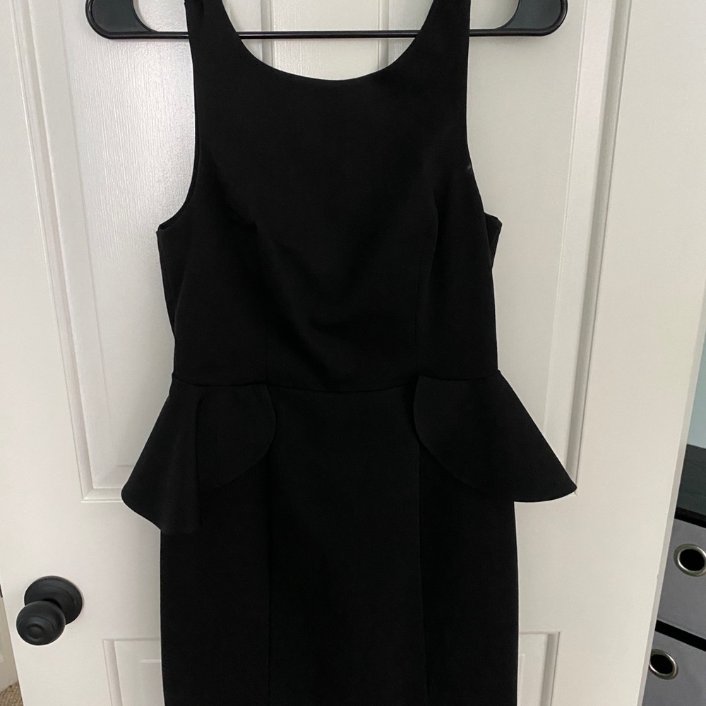 BCBG Generation black peplum mini dress